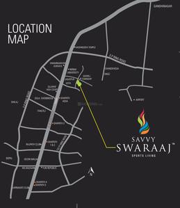 1233 Sqft BHK Flat for sale in Savvy Swaraaj Pragati Ph 2B