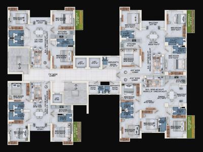 Project Image of 1796.0 - 2425.0 Sq.ft 3 BHK Apartment for buy in ATK The Burj