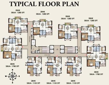 Project Image of 1155.0 - 1780.0 Sq.ft 2 BHK Apartment for buy in Sanali Tranquility