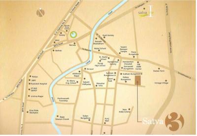 Project Image of 0.0 - 1170.0 Sq.ft 2 BHK Apartment for buy in Satva III