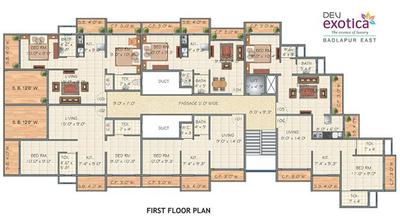 Project Image of 602.0 - 913.0 Sq.ft 1 BHK Apartment for buy in Dev Exotica