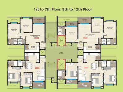 Project Image of 666.29 - 1077.0 Sq.ft 2 BHK Apartment for buy in Gaikwad Nirvanas