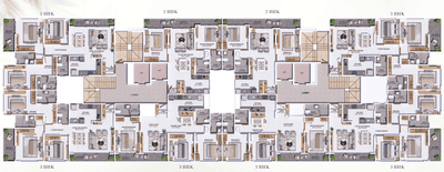 Project Image of 897.0 - 1232.0 Sq.ft 2 BHK Apartment for buy in G M Mahika