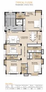 Project Image of 0.0 - 2163.0 Sq.ft 3.5 BHK Apartment for buy in Aditri Sanskara