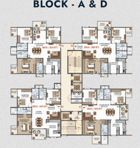Project Image of 1520.0 - 2030.0 Sq.ft 3 BHK Apartment for buy in Amrutha Lake Vista