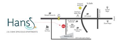 Project Image of 570.46 - 790.91 Sq.ft 2 BHK Apartment for buy in Siddha Hans