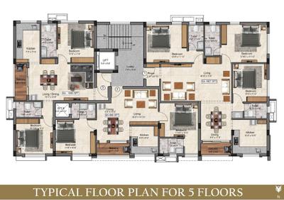 Project Image of 1560 Sq.ft 3 BHK Apartment / Flat for sale in Velachery for Rs. 15000000