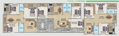 Project Image of 1480.0 - 1540.0 Sq.ft 3 BHK Apartment for buy in Bhardwaj Arpan