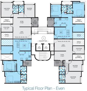 Project Image of 970.0 - 996.0 Sq.ft 2 BHK Apartment for buy in Avnee Bellavista G Building
