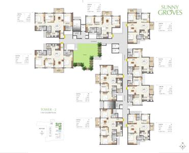 Project Image of 1120.0 - 3370.0 Sq.ft 2 BHK Apartment for buy in Cynosure Sunny Groves
