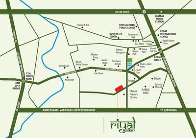 Project Image of 343.8 - 569.73 Sq.ft 1 BHK Apartment for buy in Rudra Riyal Residency