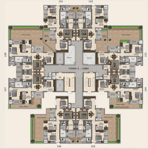 Project Image of 0.0 - 1106.0 Sq.ft 2.5 BHK Apartment for buy in Provident Capella