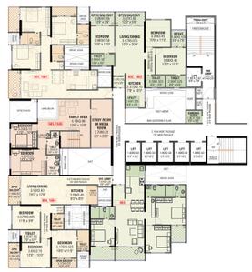 Project Image of 769.0 - 2014.0 Sq.ft 2 BHK Apartment for buy in Vikram Midori Towers