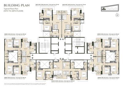 Project Image of 656.0 - 1431.0 Sq.ft 2 BHK Apartment for buy in Marathon Nexzone