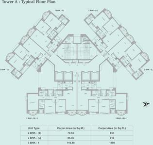 Project Image of 636.0 - 1734.0 Sq.ft 2 BHK Apartment for buy in Tata Aveza