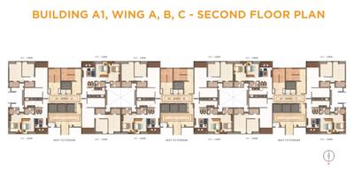 Project Image of 785.77 - 1168.0 Sq.ft 2 BHK Apartment for buy in Kumar Parc Residences A2