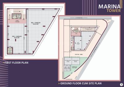 Project Image of 1070.15 - 1093.61 Sq.ft 3 BHK Apartment for buy in Marina Tower