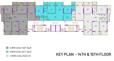 Project Image of 1292.0 - 2526.0 Sq.ft 2 BHK Apartment for buy in Land Nakshatra