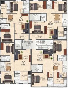 Project Image of 685.0 - 1290.0 Sq.ft 2 BHK Apartment for buy in Anirudh Temple Tower