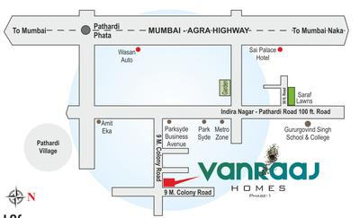 Vanraaj Homes Location Plan 1