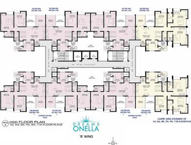 Project Image of 619.0 - 881.0 Sq.ft 2 BHK Apartment for buy in Dreams Onella B wing
