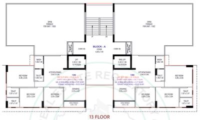 Project Image of 1900 Sq.ft 3 BHK Apartment / Flat for sale in South Bopal for Rs. 9500000