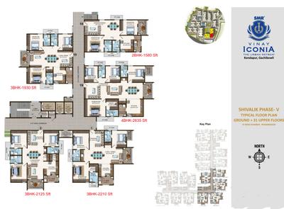 Project Image of 2935 Sq.ft 4 BHK Apartment / Flat for sale in Kondapur for Rs. 28100000
