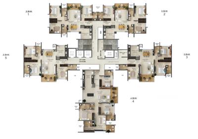 Project Image of 1485 Sq.ft 3 BHK Apartment / Flat for sale in Baner for Rs. 19500000