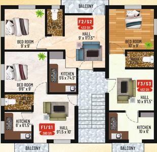 Project Image of 361.0 - 608.0 Sq.ft 1 BHK Apartment for buy in Crest Cion