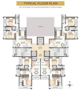 Project Image of 660.0 - 1350.0 Sq.ft 2 BHK Apartment for buy in Shreenath Equinox Tower