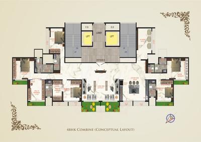 Project Image of 765.0 - 1400.0 Sq.ft 3 BHK Apartment for buy in P S Queens Bliss