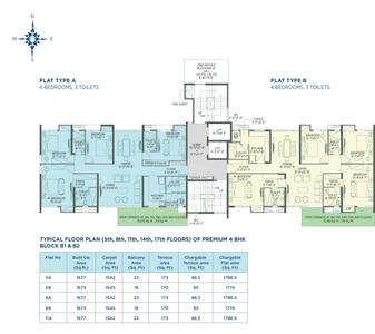 Project Image of 1036.0 - 2019.0 Sq.ft 3 BHK Apartment for buy in Morya Phase I