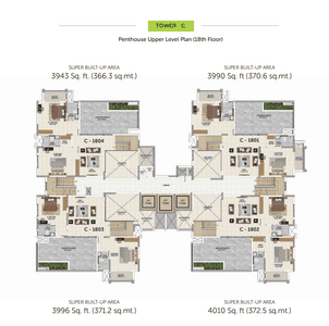Project Image of 3720.0 - 4065.0 Sq.ft 4 BHK Duplex for buy in Sattva Magnificia