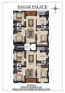 Project Image of 0.0 - 1112.0 Sq.ft 3 BHK Apartment for buy in Sagar Palace