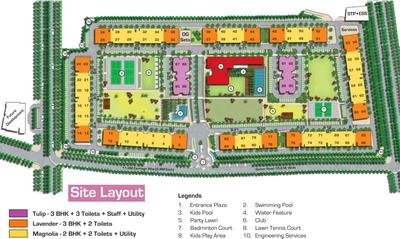 Project Image of 1175.0 - 1845.0 Sq.ft 2 BHK Apartment for buy in Ashiana Vrinda Gardens Phase 1 And 2
