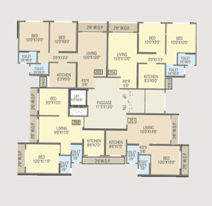 Project Image of 318.61 - 672.21 Sq.ft 1 BHK Apartment for buy in Laxmi Saptashrungi Heights