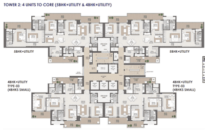 Project Image of 2180.0 - 3564.819 Sq.ft 3 BHK Apartment for buy in Levante Residences