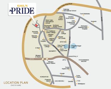 Project Image of 1152.0 - 1297.0 Sq.ft 2 BHK Apartment for buy in GSLN Pride