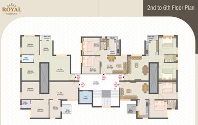 Project Image of 450.58 - 508.49 Sq.ft 2 BHK Apartment for buy in Yogi Royal Parisar