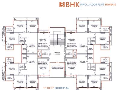 Project Image of 649.06 - 883.39 Sq.ft 2 BHK Apartment for buy in Hasti Shree Hari Sakar