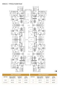 Project Image of 444.0 - 607.0 Sq.ft 1 BHK Apartment for buy in Tharwani Ariana Phase IV