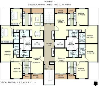 Project Image of 485.0 - 2471.0 Sq.ft 1 BHK Apartment for buy in Vista Heights