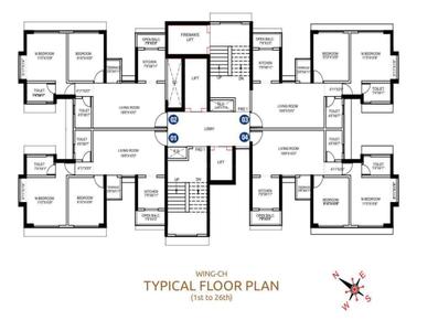 Project Image of 536.47 - 1256.0 Sq.ft 2 BHK Apartment for buy in Anantham Rainbow County The Defence Enclave Phase 1