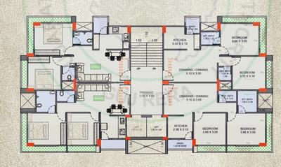 Project Image of 535.83 - 544.76 Sq.ft 2 BHK Apartment for buy in Anant Residency