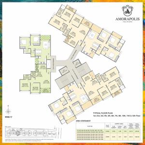 Project Image of 691.0 - 1002.0 Sq.ft 2 BHK Apartment for buy in Krisna Nirmaan Amorapolis C Wing