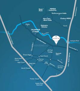 Image of 935 Sq.ft 2 BHK Apartment / Flat for sale in Rama Krystal City, Moshi, Pune for Rs. 5650000