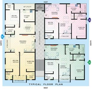 Project Image of 1000.0 - 1560.0 Sq.ft 2 BHK Apartment for buy in Navya NuCastle