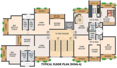 Project Image of 389.0 - 421.0 Sq.ft 1 BHK Apartment for buy in Salangpur Salasar Aarpan A Wing