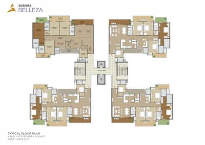 Project Image of 2300.0 - 3400.0 Sq.ft 3 BHK Apartment for buy in Sushma Belleza