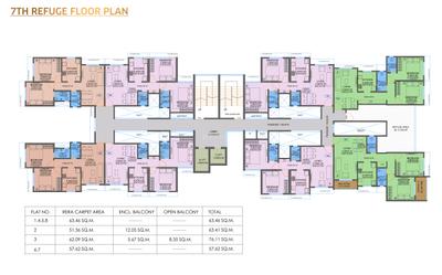 Project Image of 683.0 - 926.0 Sq.ft 2 BHK Apartment for buy in Heena Ashish